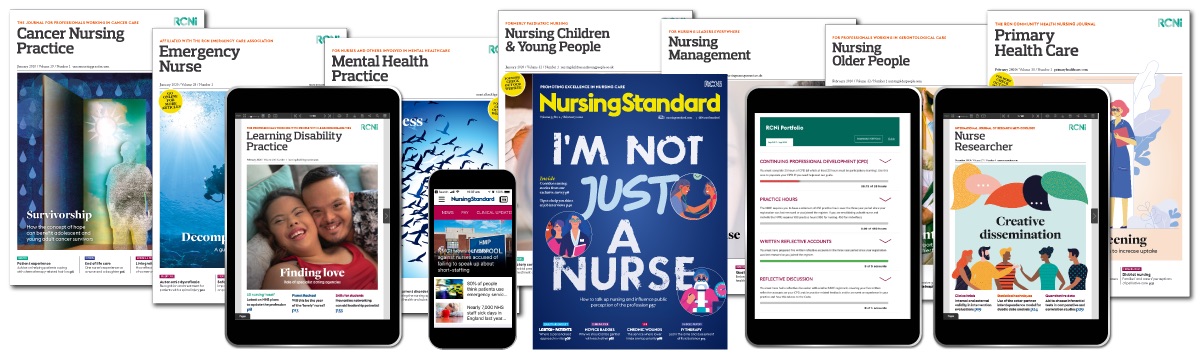 Display of our RCNi journals with iphone and ipad tablets