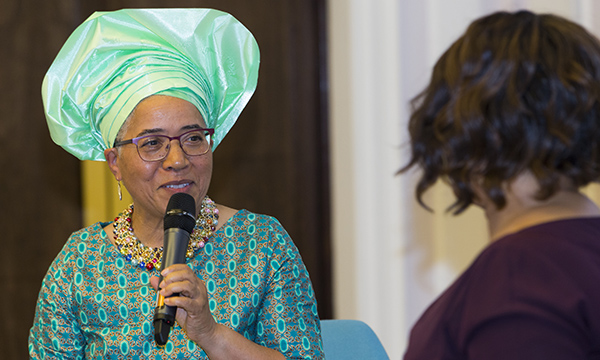 Elizabeth Anionwu and equality coordinator Wendy Irwin