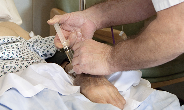 IV therapy delivered to patient