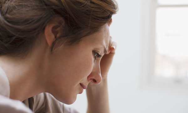 Woman feeling anxious