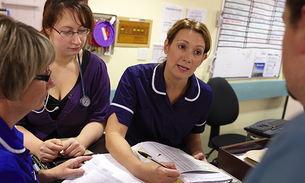 Nurse leader deploys staff