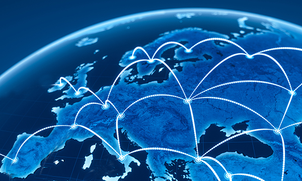 illustration of connections between European states