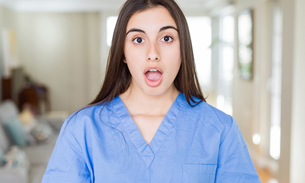 Shocked nurse