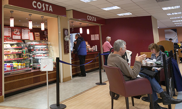 Costa Coffee branch in hospital