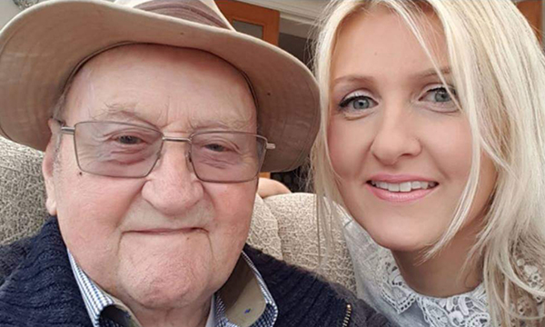 Rebecca Lloyd Lewis and her father