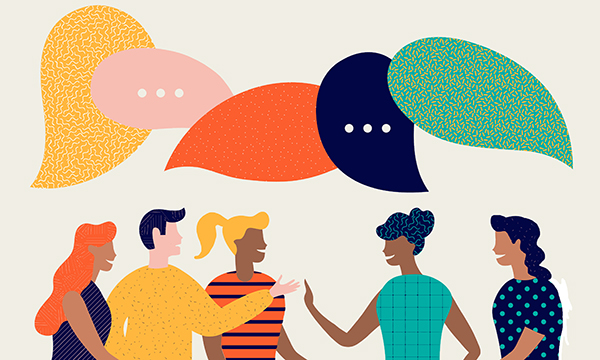 Individuals working together as a team