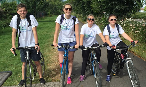Imogen O'Toole and other cyclists