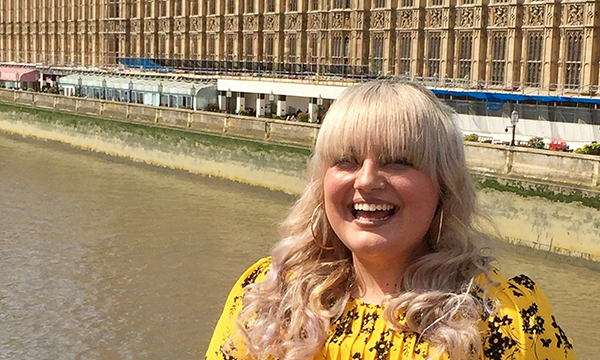 Learning disability Kirsty Colley attends 100 year celebrations at the House of Commons