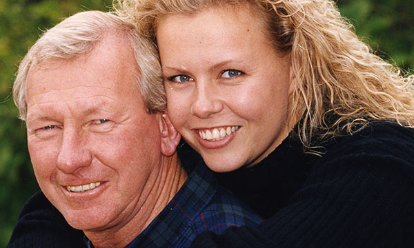 Nurse Anna Carey and her father, Bob Wilson. A community nurse leader's scholarship has been set up in Anna's memory