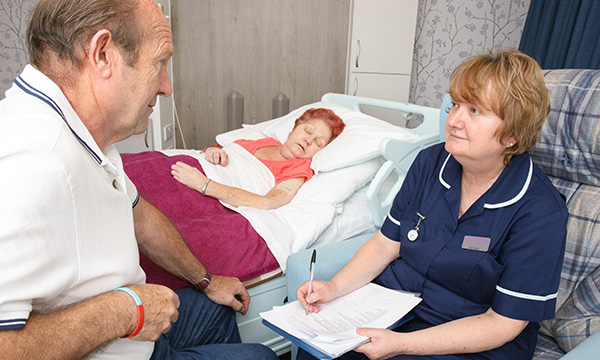 Conversation in a hospice