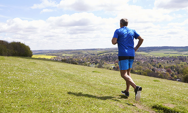 Picture of a man running