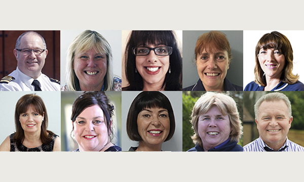 collage of faces of some of the nurses named in the new year's honours list 