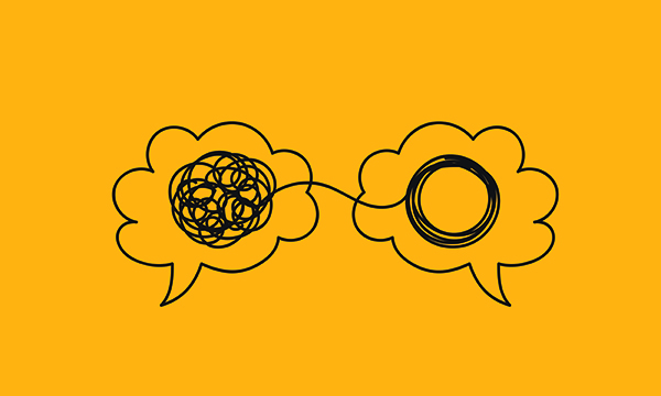 Vector illustration depicting two brains. Using the right words to describe different kinds of deaths will help focus on treatable conditions and reduce preventable mortality, says associate director of public health for North Wales Rob Atenstaedt