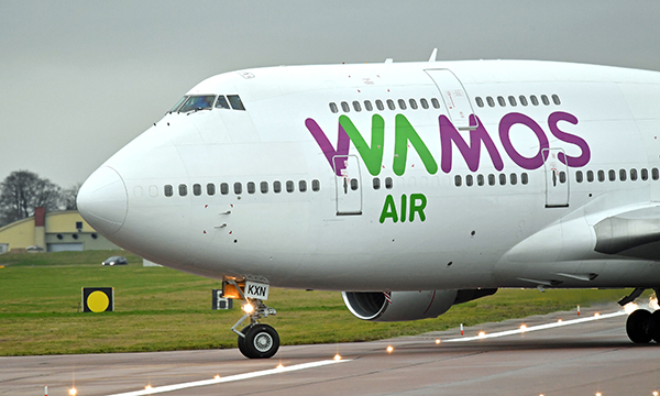 A plane carrying British nationals from the coronavirus-hit city of Wuhan in China, arrives at RAF Brize Norton in Oxfordshire
