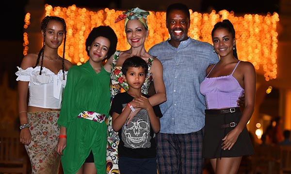 Picture shows TV presenter Carrie Grant with her family (L-R): Talia, Imogen, Carrie, Nathan, David, Olive. She wants better autism training and awareness, and says nurses can help through ‘collaboration, community and curiosity’