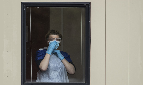 PPE supplies for nurses during COVID-19 crisis