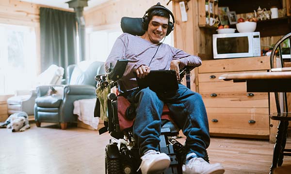 Using assistive technology to encourage independence and well-being in people with complex physical impairments