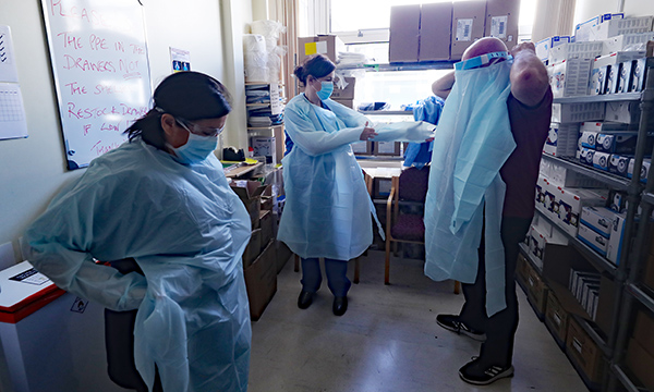 Nurses access to PPE