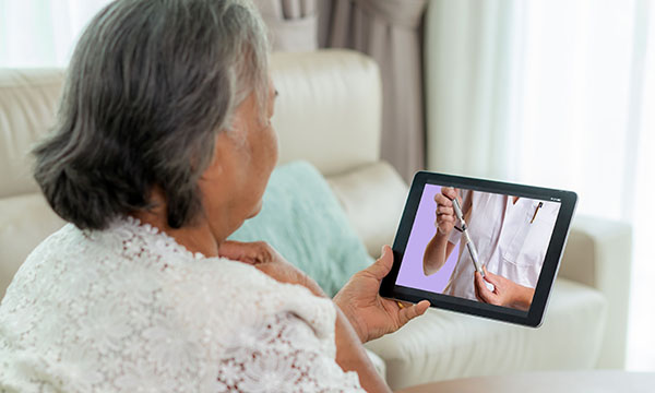 Diabetes consultation over video call
