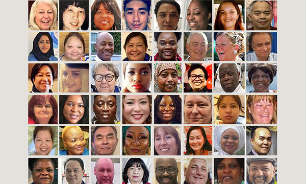 Images of UK healthcare professionals who died during the COVID-19 pandemic