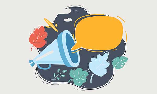 Giving voice illustration