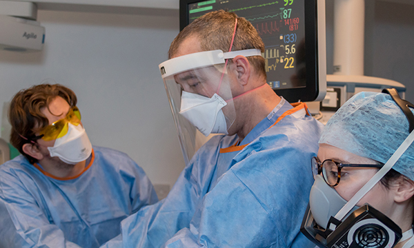 Picture taken by nurse photographer Petro Bekker in an intensive care unit during the COVID-19 second wave