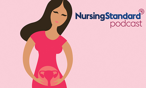 Woman looks uncomfortable as she clutches her abdomen