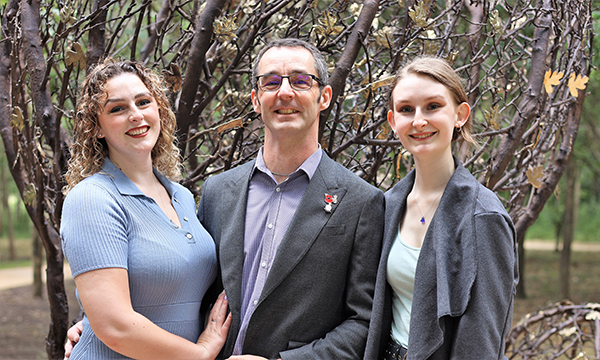 Family of Liz Richmond at the National Memorial Arboretum in Staffs