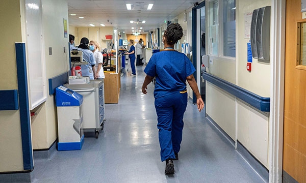 Photo of hospital ward, illustrating story about imminent NHS workforce plan