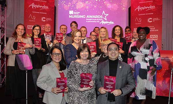 The winners at the RCN Nursing Awards 2022, including RCN Nurse of the Year Antonia Bunce, centre front