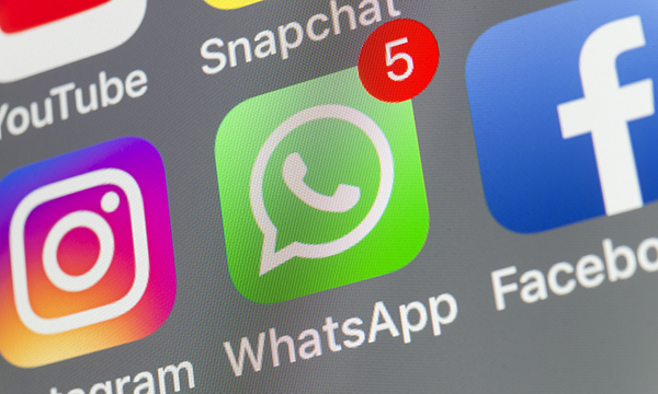 Photo of WhatsApp icon, illustrating story about sharing of patient data on the app