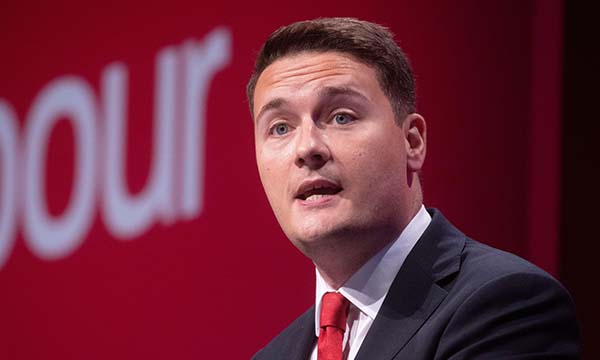 Photo of shadow health secretary Wes Streeting