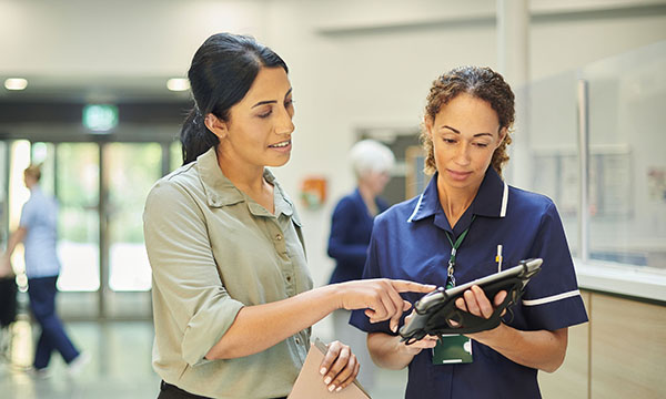 Nurse leader with nurse