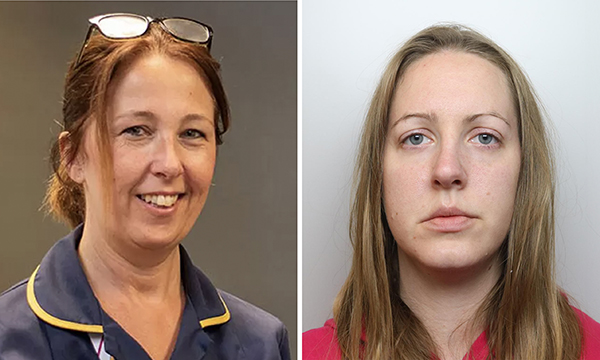 Alison Kelly, former head of nursing at the Countess of Chester Hospital (left) and Lucy Letby