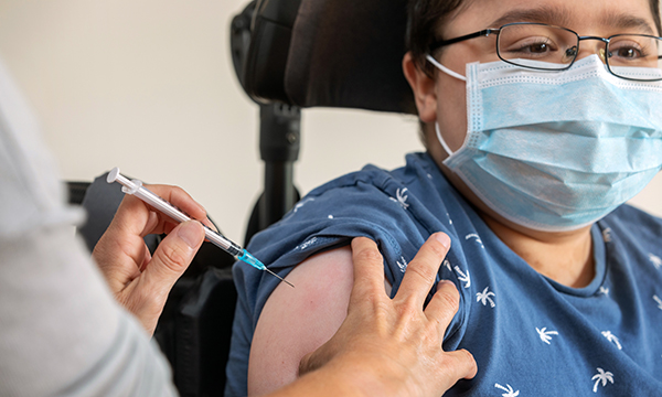 Supporting people with learning disabilities and a fear of needles to receive the COVID-19 vaccine
