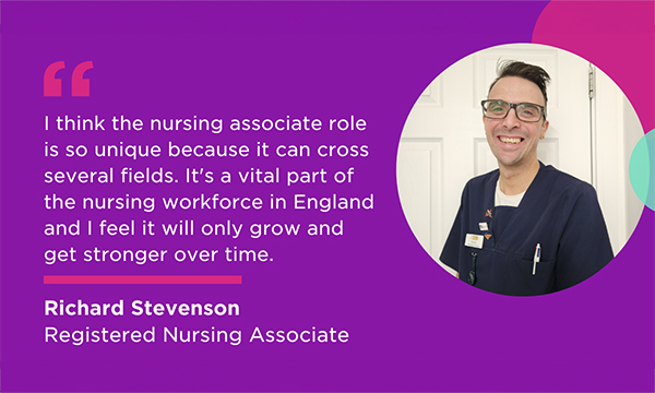 Nursing associate quote published on X (formerly Twitter)