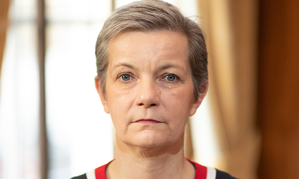 Outgoing chief executive Andrea Sufcliffe, who is resigning on health grounds