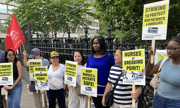 Striking nurses at Guy’s and St Thomas’ NHS Foundation Trust said long shifts with later finishing times affected their mental health and personal lives. 