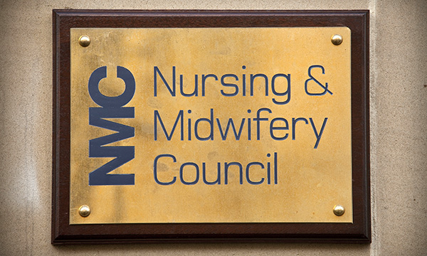 NMC transformation plan: headquarters name plate of the nurse regulator