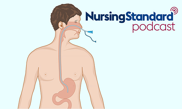 Image showing a figure with a nasogastric feeding tube inserted. We discuss feeding under restraint and how it relates to children, young people and adults