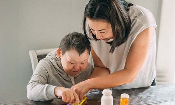 Caring for people with learning disabilities and dementia: pharmacotherapeutic considerations