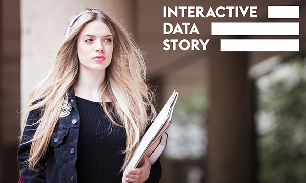 Nursing student attrition: student looks pensive as she carries file and books at university