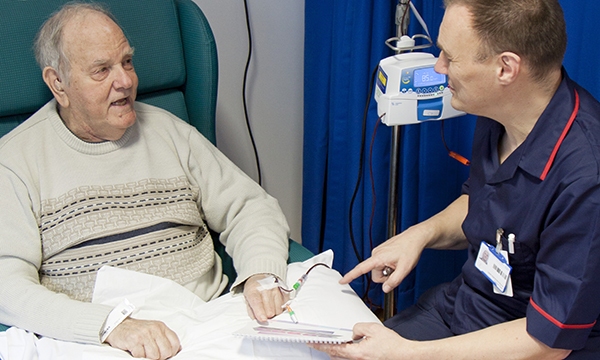 Blood cancer patient