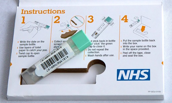 Bowel screening test kit