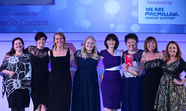 Carole Connor and the team from South Warwickshire NHS Foundation Trust’s Aylesford Unit