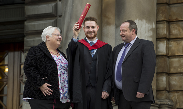 Chalmers family at graduation