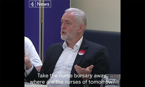 Corbyn on 4 News