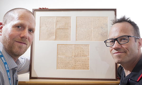 Two men with Nightingale letter