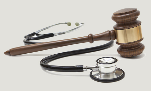Gavel and stethoscope