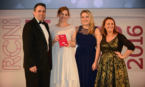 Jo Boyd at awards ceremony